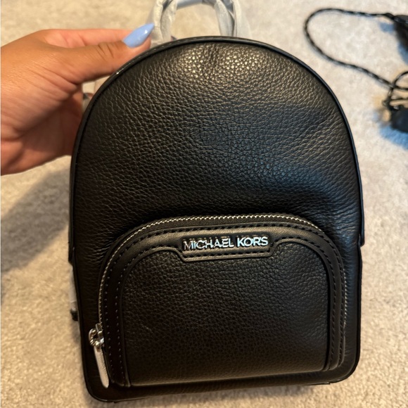 Michael Kors Jaycee Black Mini Backpack - Picture 1 of 2
